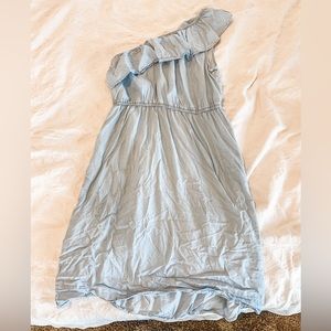 OLD NAVY one shoulder denim dress